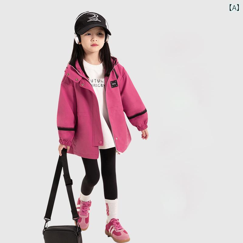 子供服 ガールズ 中綿入りジャケット 裏起毛 アウター 防寒着 フード付き スポーツ カジュアル 秋冬 無地