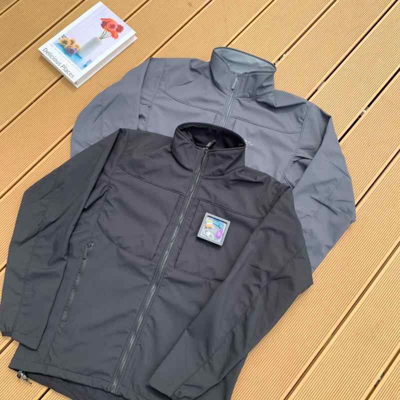 ジャケット 男性用 アウトドア マウンテンパーカー 防水 防風 登山 春秋 冬 黒 グレー S M L XL XXL