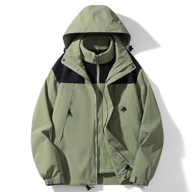 お山パーカー メンズ レディース 防寒 雨合羽 防風 アウター 山登り 上衣 アウトドア御召しもの 色彩設計 うつり変わり 歳月冬 XS S M L XL 2XL 3XL 浅緑 嫩粉 アイヴォリー白 黒いこと カーキ オレンジ色