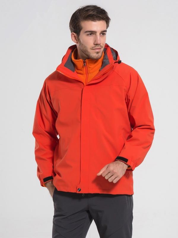 マウンテンパーカー 男性用 防水 防寒 登山 ジャケット 取り外し可能 裏起毛 アウター 作業服 アウトドア 秋冬 ブラック ネイビー レッド オレンジ ブルー S M L XL XXL XXXL 4XL