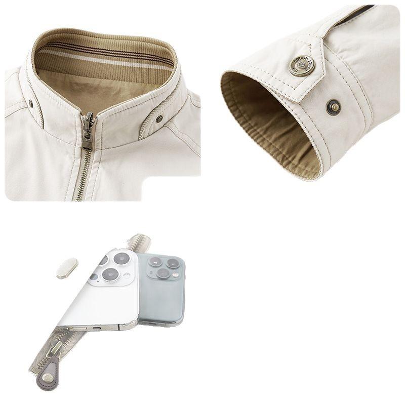 上衣 成人男性用 烏兎 多衣嚢 綿織物 ミリタリー 細工物上衣 上衣 照明ランプ色つや ゆったり 馬鹿でかい大きさ 心地好い 日常 普段使い走り カーキ 黒いこと系