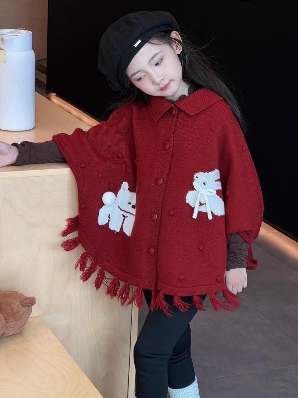 子供服 女の子 カーディガン ニット 長袖 ラウンドネック 春秋 上着 アウター 羽織り かわいい おしゃれ 通園 通学 お出かけ