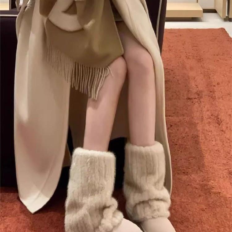 雪地ブーツ レディース かわいい 厚底 ミドル丈 あったか 裏ボア スノーブーツ 履きやすい 滑り止め カジュアル 秋冬 オフホワイト