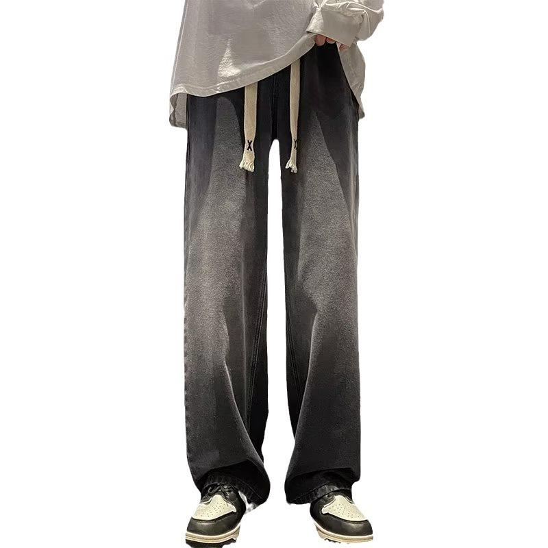 パンツ メンズ 秋冬 グラデーション デニム ストレート ワイドレッグ ジーンズ ゆったり ジーパン スプリング サマー 4,340円