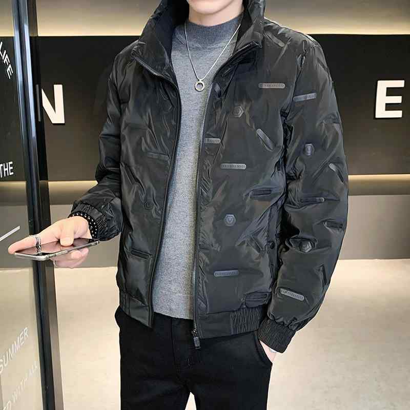 ダウンジャケット 男性用 防寒 防水 撥水 立襟 ショート丈 黒 ブラック系 緑 グリーン系 秋冬|イーマイショップ