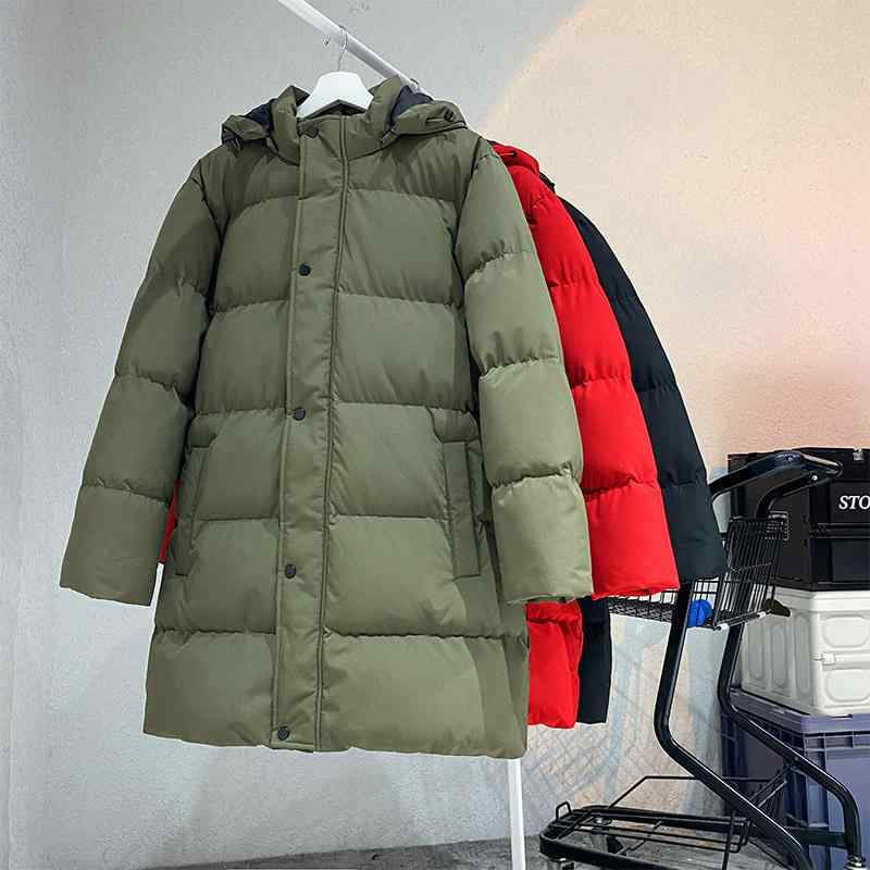 綿入りジャケット 男性用 中綿 コート フード付き 防寒 撥水 厚手 大きいサイズ ゆったり 普段使い アウトドア ブラック レッド グリーン