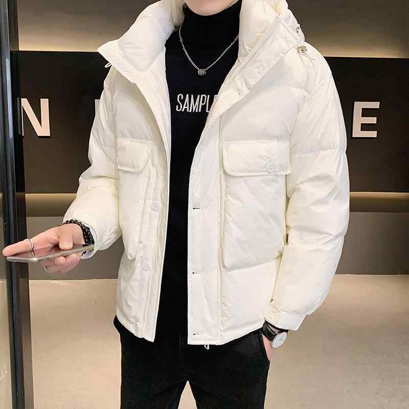 ダウンジャケット 男性用 防寒 アウター 軽量 あったか 暖かい ポリエステル ブラック ブルー カーキ L XL 2X 3X