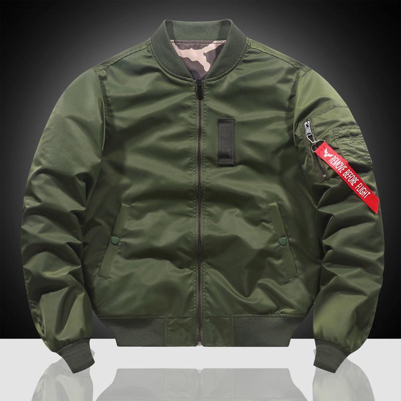 ジャケット 男性用 ミリタリー フライトジャケット MA-1 ブルゾン ジャンパー アウター 迷彩柄 カモフラ柄 空軍 野球 カジュアル
