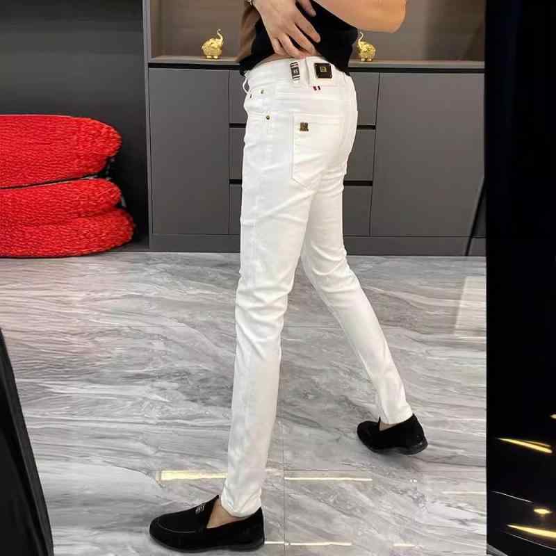 デニム メンズ ジーンズ スキニー ブラック ホワイト 男性用 ジーパン Gパン ウォッシュ加工 ストレッチ デニムパンツ 黒 白