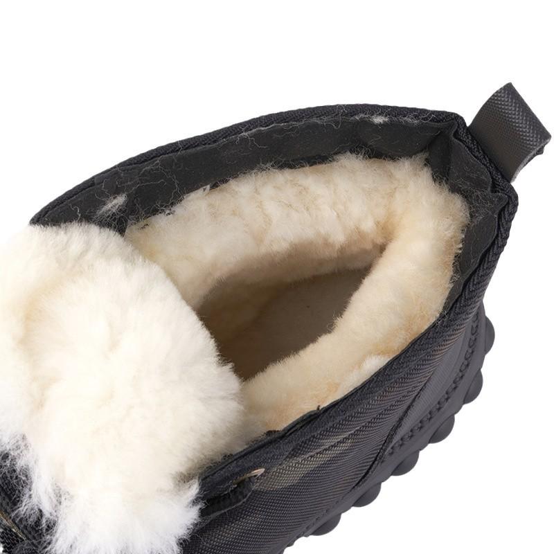 ブーツ 男性用 防寒 迷彩柄 スノーブーツ 高・辞 裏起毛 羊毛 あったか 雪道 ワークブーツ 滑り止め アウトドア 冬