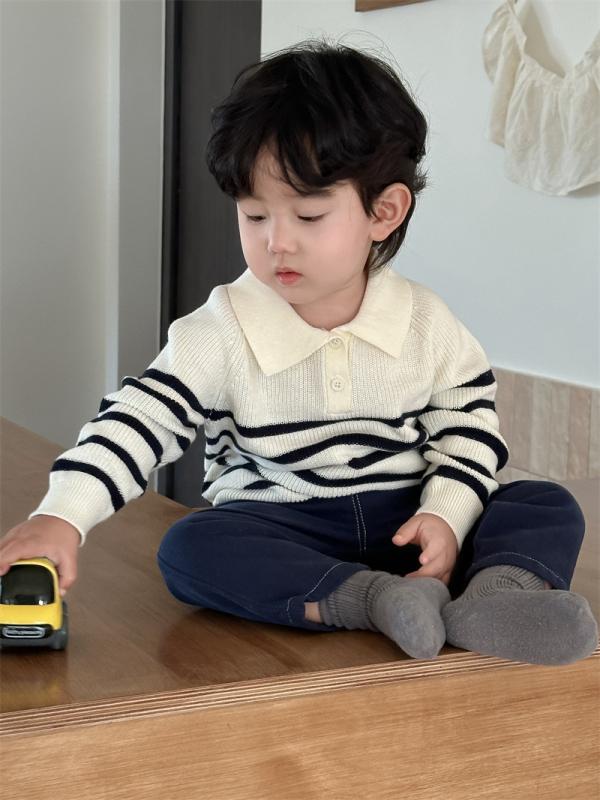 子供服 ニットセーター デニムパンツ セットアップ ベビー服 春秋 長袖 ボーイズ 上下セット かわいい 普段着 部屋着 80cm 90cm 100cm