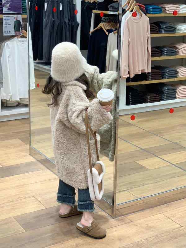 子供服 大衣 女の子 秋冬 中綿入り ロングコート フェイクファー襟 厚手 防寒 アウター キッズ ガールズ 90cm 100cm 110cm 120cm 130cm 140cm