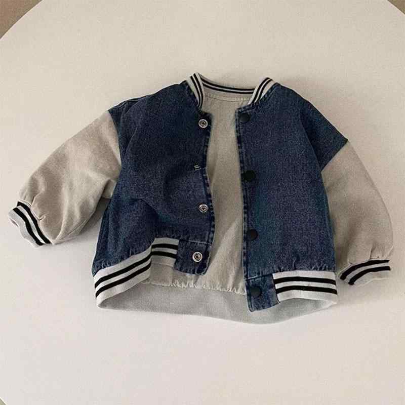ベビー服 春秋 季節の変わり目 ベビー アウター 長袖 デニム ジャケット 赤ちゃん 子供服 カジュアル 普段使い Vネック 綿100％ 男の子 女の子 70 80 90 100 4,519円