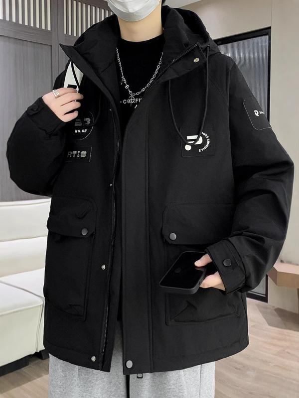 ジャケット ボーイズ 冬物 中綿入り アウター ティーンエイジャー 向け フード付き ジャンパー 防寒 普段使い アウトドア ブラック系 ホワイト系 ポリエステル 10,223円