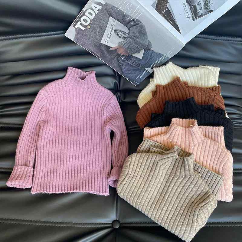 ニット 子供服 秋冬 男女児兼用 シンプル ハーフネック セーター カットソー 赤ちゃん 普段着 伸縮性 保温性 男の子 女の子