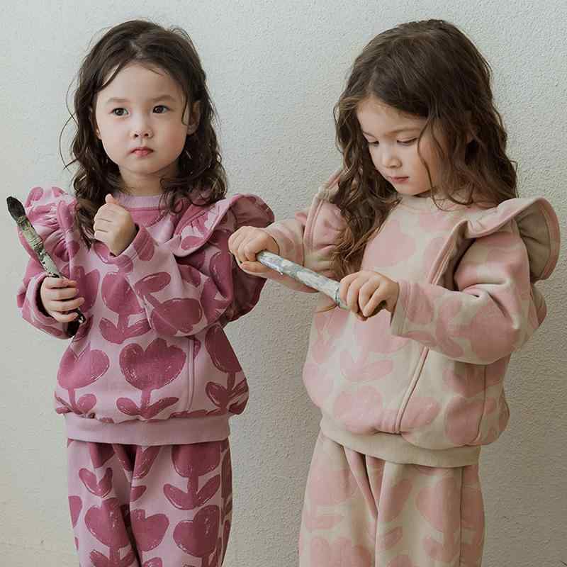 子供服 トレーナー 女の子 裏起毛 花柄 秋冬 90 100 110 120 130 140cm 綿 かわいい ガーリー スイート 普段着 公園着