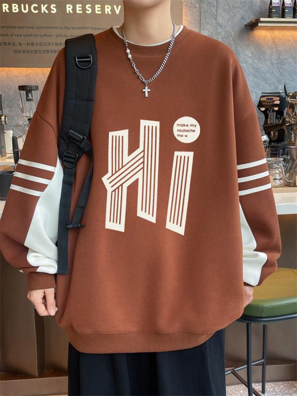 スウェットシャツ 男の子 ジュニア 春秋用 コットン 長袖 Tシャツ 中学生 高校生 ボーイズ プリント柄 カジュアル スポーティー 普段着