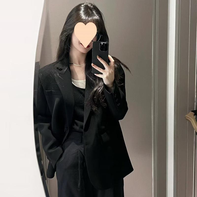 ジャケット レディース 小柄 高級感 ダブルブレスト テーラード 長袖 オフィス 通勤 きれいめ 紫 グレー グリーン ブラック