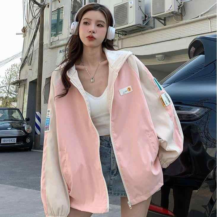 ジャケット レディース 春物 ブルゾン パーカー ジャンパー 韓国風 ゆったり ミリタリー アウター S M L XL 2XL 3XL