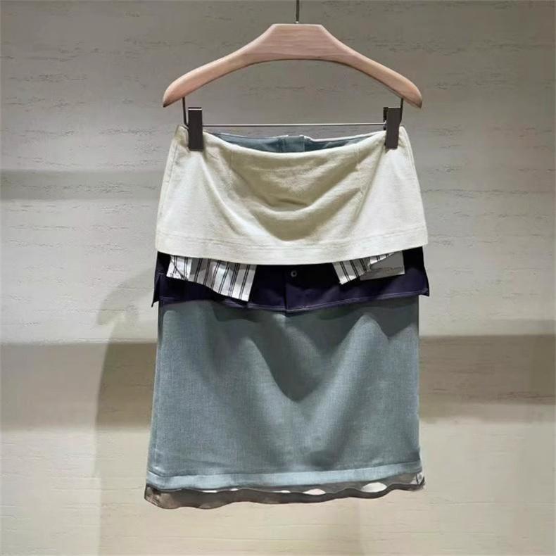 スカート レディース 春夏 切り替え Aライン ミニスカート ハイウエスト スタイルアップ 着痩せ 通勤 きれいめ 普段使い｜イーマイショップ