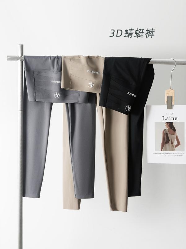 レギンス レディース スキニーパンツ 再生繊維 高弾性 UVカット ヨガパンツ スリムフィット 黒 グレー ブラウン ベージュ