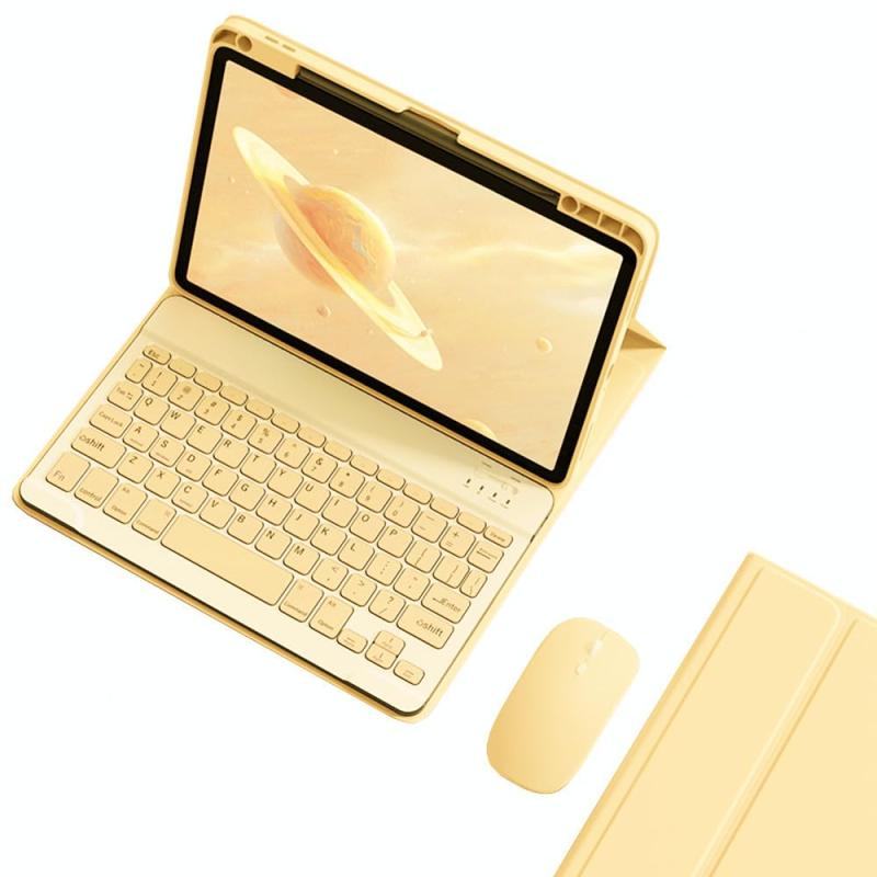 2022 iPad 10 キーボードケース マウス付き 上側ペンシル収納 iPad 第10世代 2022 キーボード カバー ワイヤレス マグネット分離式 配色 カラーキーボード 学生 ビジネス 女性 人気