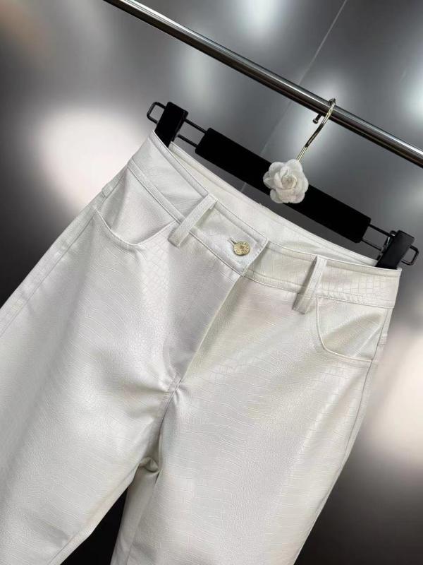 パンツ レディース 春夏 PUレザー 直筒パンツ ワニ柄 フェイクレザー カジュアル ストリート ブラック ホワイト