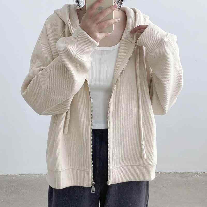 パーカー レディース 春秋 薄手 厚手 フード付き トップス ゆったり カジュアル かわいい 長袖 無地 アイボリー パープル グレー