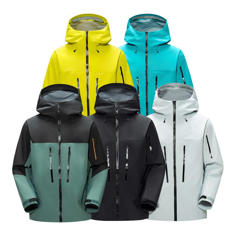 マウンテンパーカー レディース メンズ 防風 防水 登山ウェア アウトドア ジャケット 男女兼用 ポリエステル 無地 ブラック レッド ブルー グリーン 春夏 秋冬｜イーマイショップ