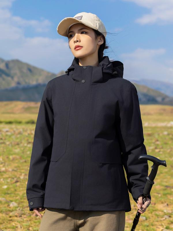マウンテンパーカー 男性用 防風 防水 防寒 取り外し可能 3way 登山 ウェア アウトドアウェア アウター ジャンパー 作業着｜イーマイショップ