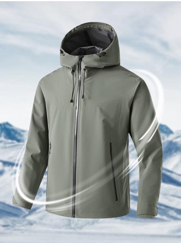 マウンテンパーカー メンズ レディース 防風 防水 登山 ジャケット アウター 旅行 アウトドアウェア フルシーム シームテープ 黒