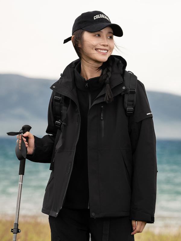 マウンテンパーカー レディース メンズ 防風 防水 登山ウェア 取り外し可能 防寒 アウター 作業服 アウトドアウェア ジャンパー ブルゾン 秋冬