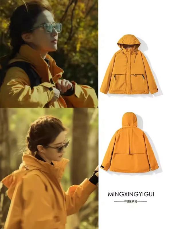 マウンテンパーカー レディース アウトドア 登山用ジャケット 防水 防風 撥水 トレッキング 春秋 ポリエステル 無地 ブラック パープル イエロー ブルー レッド｜イーマイショップ
