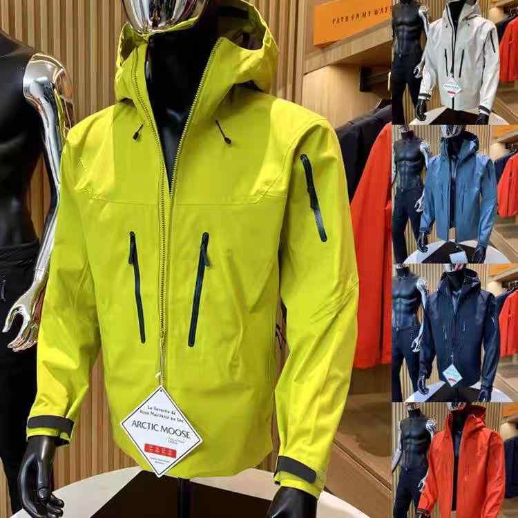 お山パーカー 男女兼用 防風 雨合羽 山登り アウトドア 御召しもの ポリエステル 速乾 軽さ 緑であること 黒いこと 白いこと