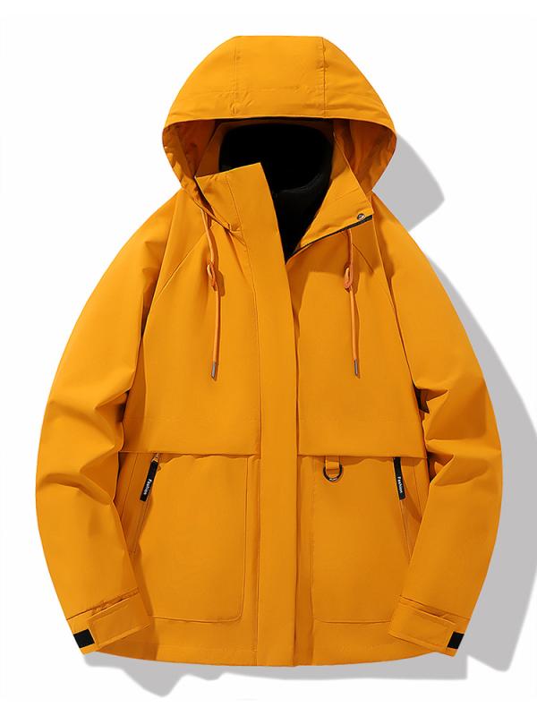 マウンテンパーカー レディース 春秋 防風 防水 登山ウェア 3way 取り外し可能 フリース インナー付き アウター ジャンパー ブルゾン アウトドア ウェア 配色 切り替え ゆったり 大きめサイズ カーキ ブラック ブルー レッド