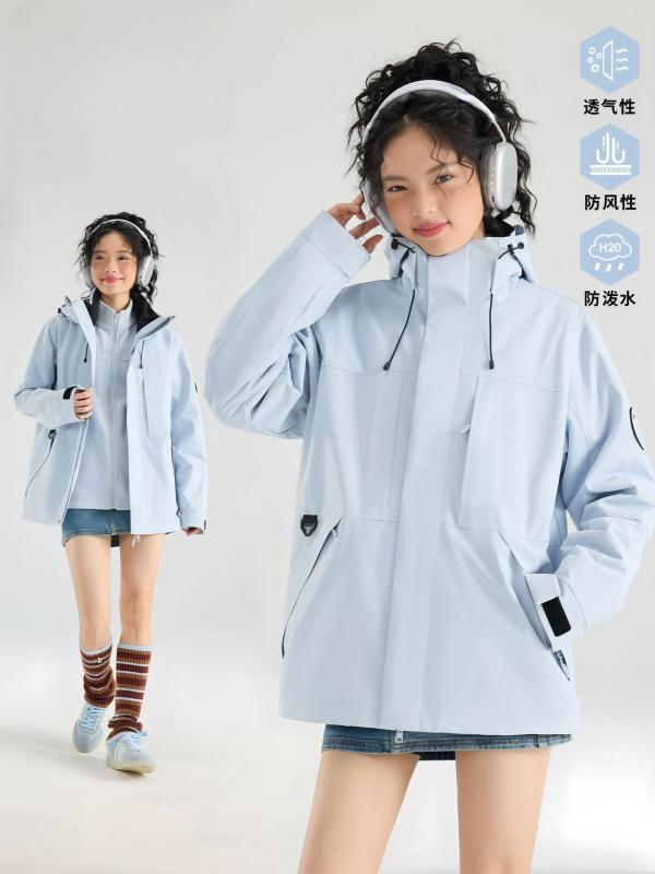 マウンテンパーカー レディース メンズ 防風 防水 登山ウェア 取り外し可能 フリースインナー付き アウトドアウェア トレッキングウェア キャンプ 春秋冬｜イーマイショップ