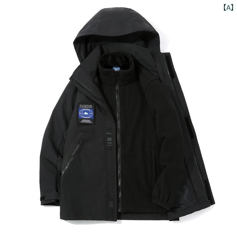 マウンテンパーカー 秋冬 防風 防水 透湿 スキーウェア メンズ レディース アウトドア 登山ウェア 配色 ブラック カーキ ホワイト グリーン ネイビー XS S M L XL 2L 3L 4L