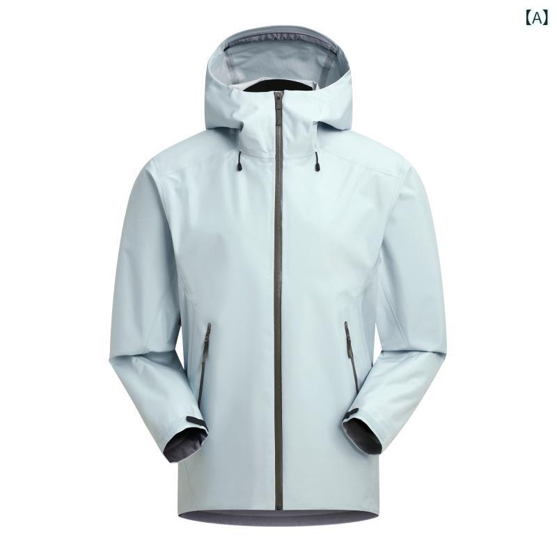 マウンテンパーカー 男女兼用 防水 登山ウェア ハードシェルジャケット アウトドアウェア 防風 アウター 単層 ポリエステル 春秋冬 XS S M L XL 2XL 3XL 4XL イーサリアムブルー オブシディアンブラック ミリタリーグリーン 凝夜パー｜イーマイショップ