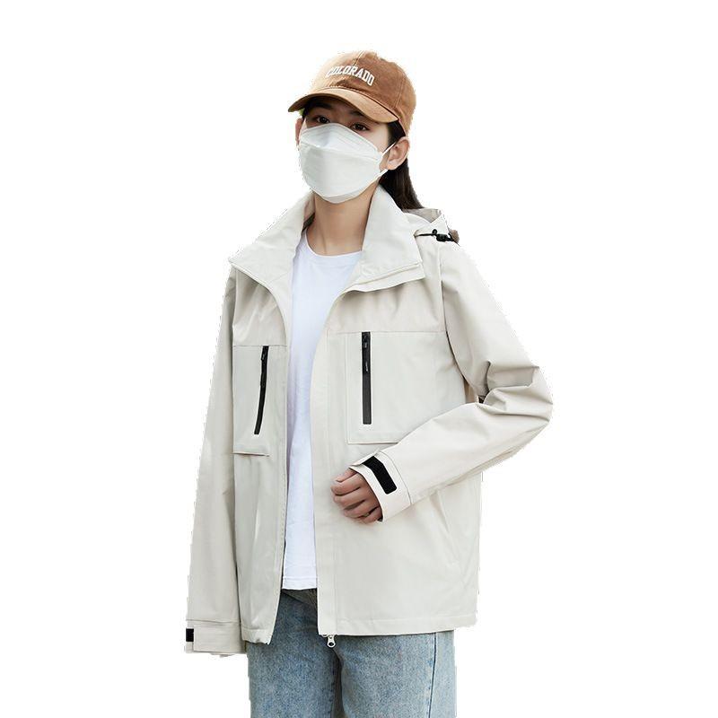 マウンテンパーカー メンズ レディース 薄手 防風 ジャケット アウトドア 登山 春秋 撥水 アウター 男女兼用 アイボリー 黒 緑 ピンク グレー