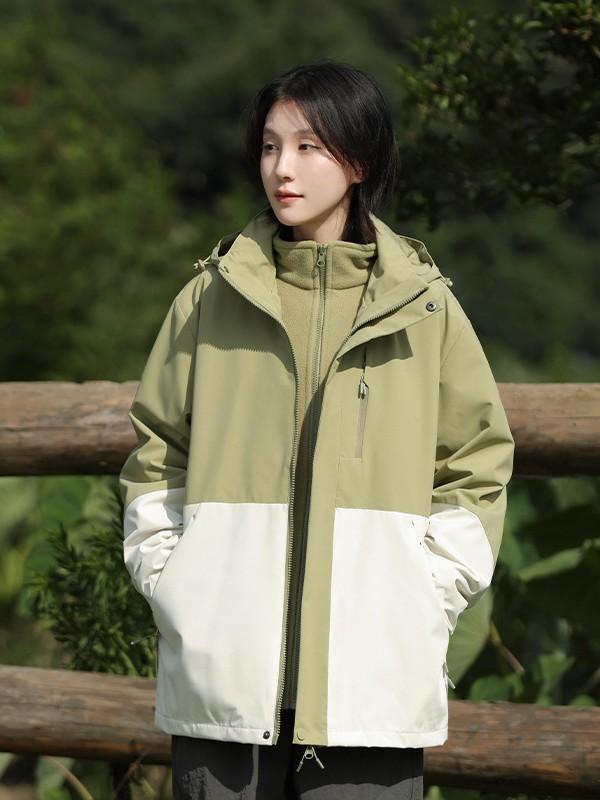 マウンテンパーカー 男女兼用 登山ウェア 取り外し可能 フリースインナー 防寒 防風 防水 アウター ジャケット ブルゾン アウトドアウェア 秋冬 スキー 釣り 遠足 旅行 キャンプ 運動着