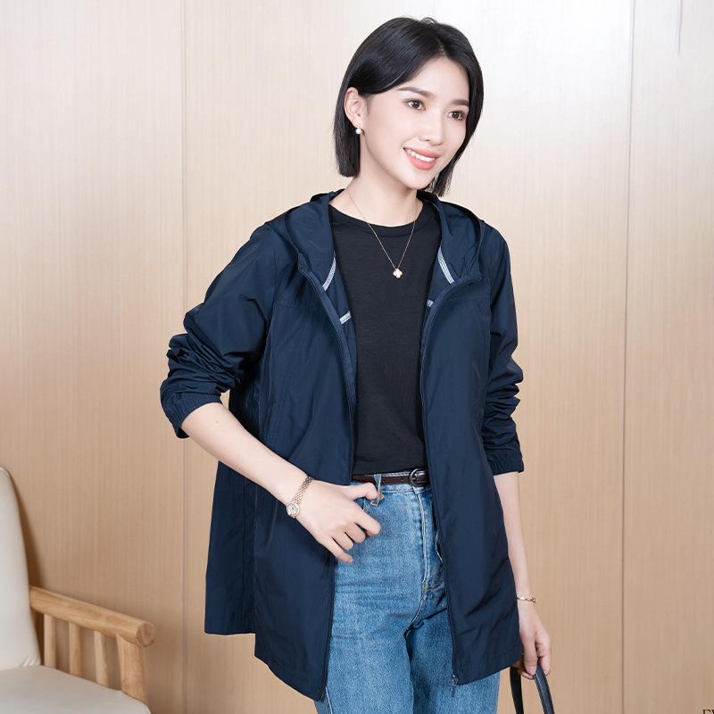 上衣 レディース 春夏 薄っぺら 心地好い 通い 好いたらしいめ 前掛け 上衣 アウター 羽織り ポリエステル 黒いこと カーキ 米国海軍 サクラ色
