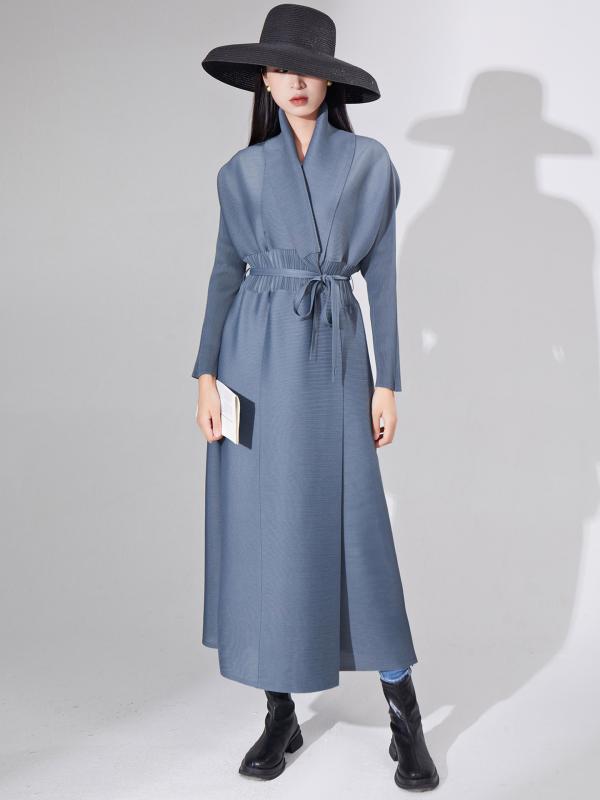 厚地の外套 レディース 烏兎 トレンチコート ロング丈 ゆったり ギャザー 翠緑であること 黒いこと オレンジ色 薄墨色 カーキ 鉄薄墨色 通い 窈窕たる