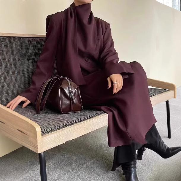 風衣 レディース 韓国風 小っちゃい 高身の丈 真っただ中丈 ゆったり 軽気球捩り 色彩設計 秋冬 通い 窈窕たる メンズファッション-コート・ジャケット