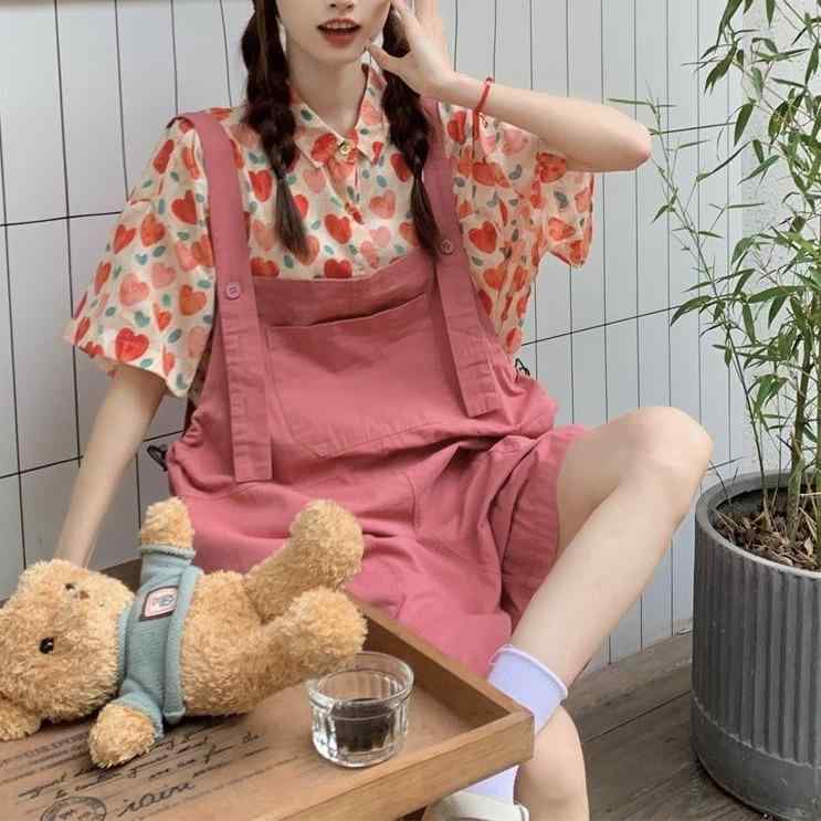 ショートパンツ レディース かわいい ガーリー 高見え コットン ゆったり 短パン ハイウエスト 着痩せ おしゃれ ピンク系