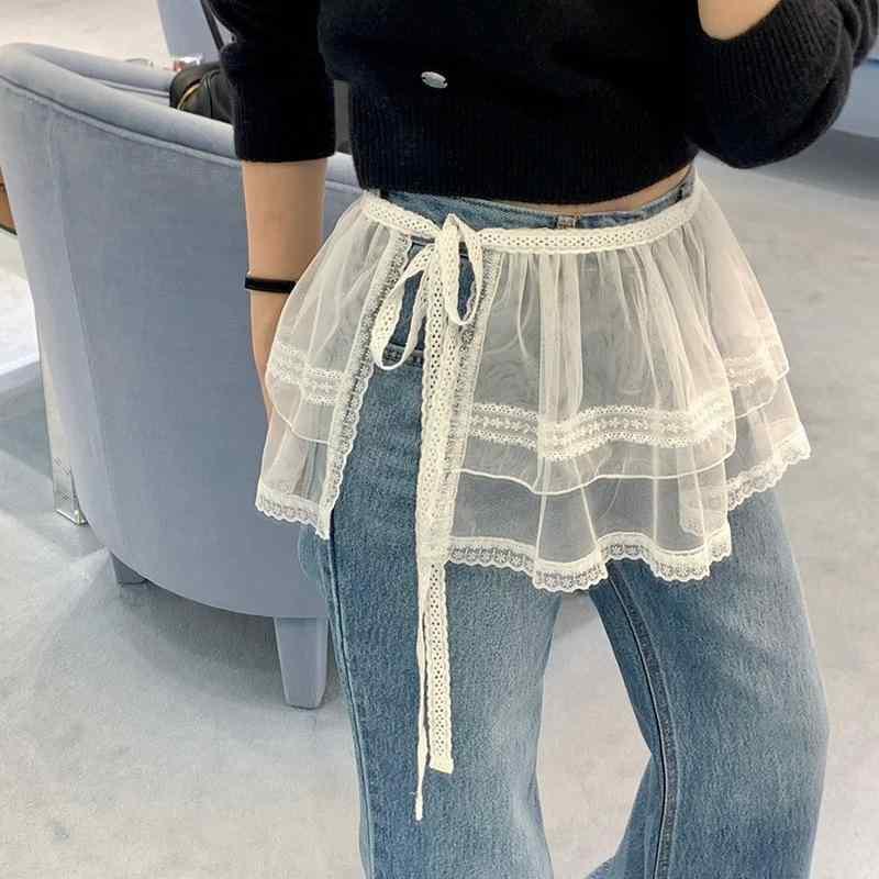 レディース 春夏 スカート 半身スカート Aライン 超短丈 ハイウエスト サイドタイ レース 花柄 切り替え 甘め かわいい 爽やか スタイル 白色 ポリエステル 無弾性 普段使い 通勤用 小柄対応 軽量 通気性 フレアシルエット フェミニン モダン