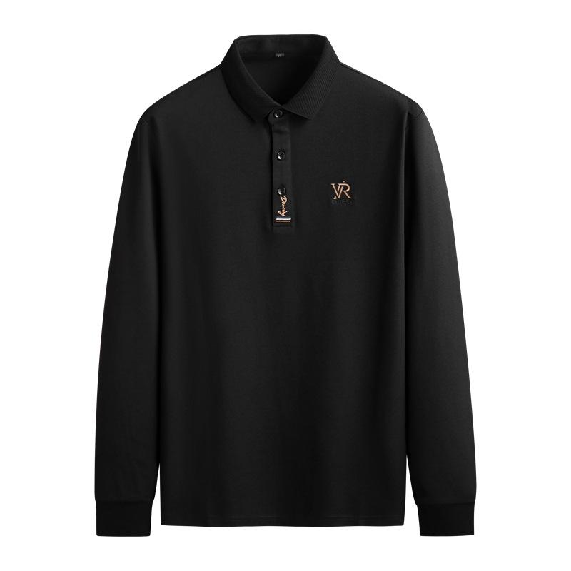 Tシャツ メンズ 男性用 大きいサイズ 長袖 カットソー 襟付き 無地 ゆったり 普段使い トップス 春 秋 カジュアル