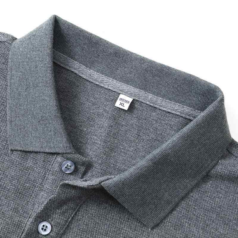 Tシャツ 男性用 紳士服 トップス カットソー 長袖 翻領 春秋 無地 綿100% コットン カジュアル 高品質 普段使い ビジネス オフィス 宝藍色 白色 粉色 果?色 黄色 浅藍色 深灰色