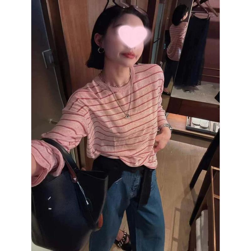 ニット レディース カーディガン 春夏 薄手 亜麻 リネン ゆったり 海塩 ブルー系 リラックス ウェア