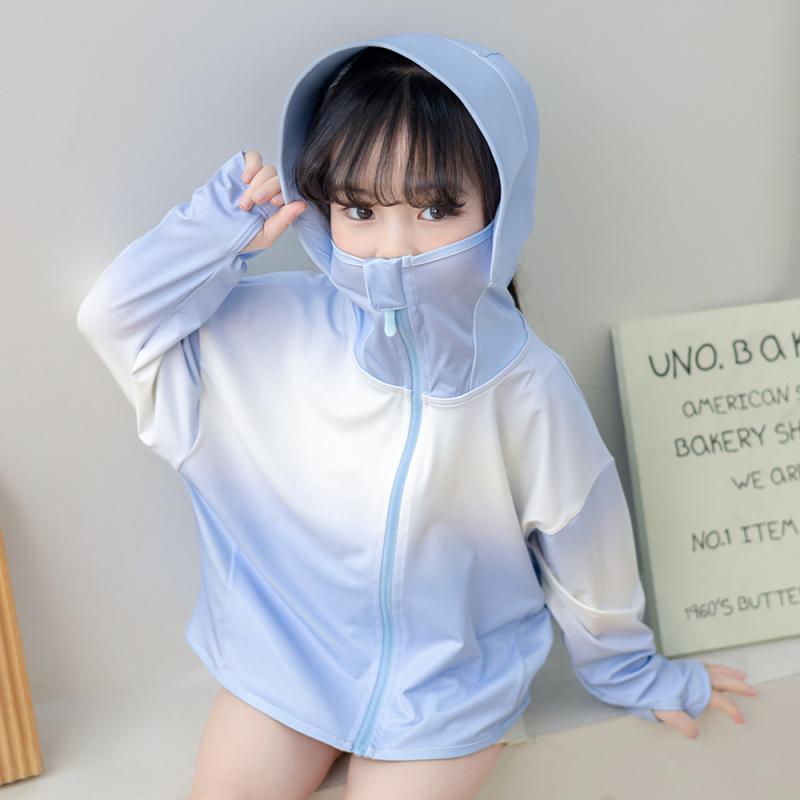 キッズ UVカットパーカー 子供用 薄手 接触冷感 アウター 女の子 男の子 ベビー 紫外線対策 日焼け防止 接触冷感 涼しい 羽織り