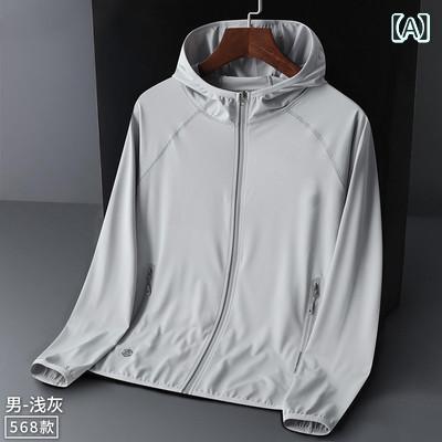 マウンテンパーカー メンズ レディース 薄手 接触冷感 ラッシュガード 登山 釣り UVカット フード付き 撥水 速乾 スポーツウェア アウトドア ウェア 春夏